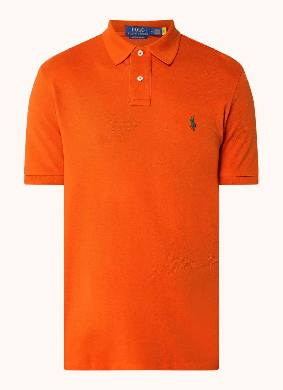 Ralph Lauren Het iconische mesh Polo-shirt - voorkant 3 college orange / oranje