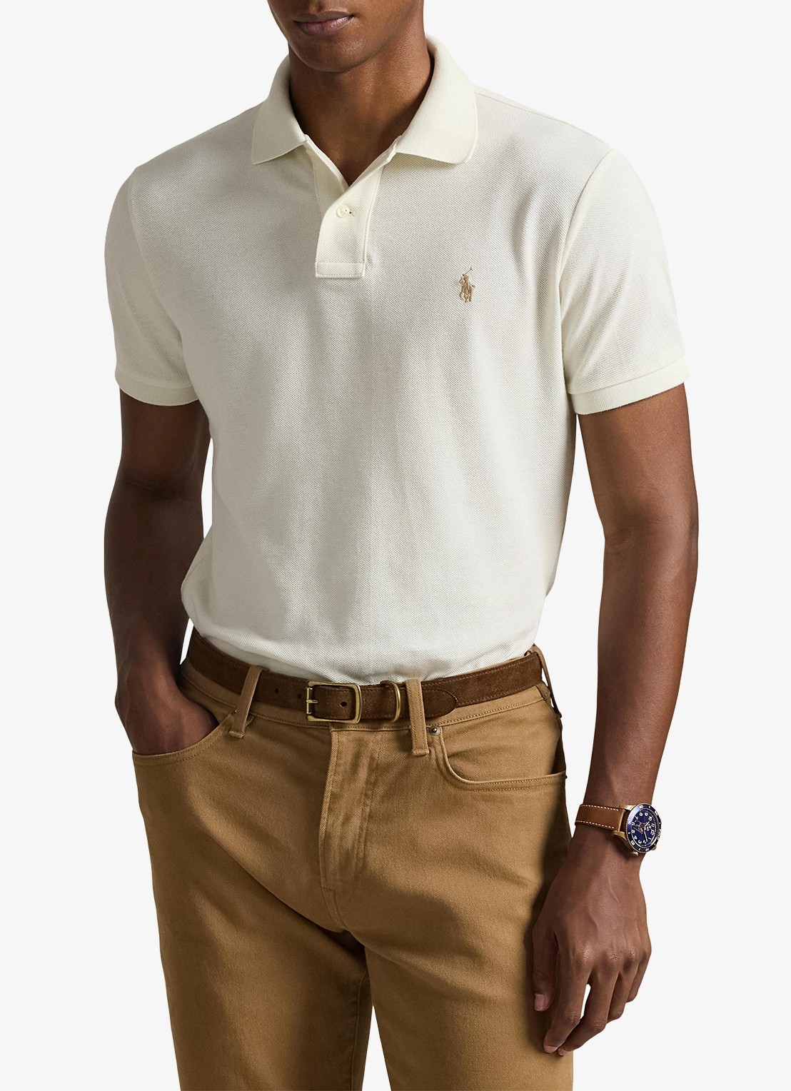 Ralph Lauren Het iconische mesh Polo-shirt - detail 6 parchment cream / beige