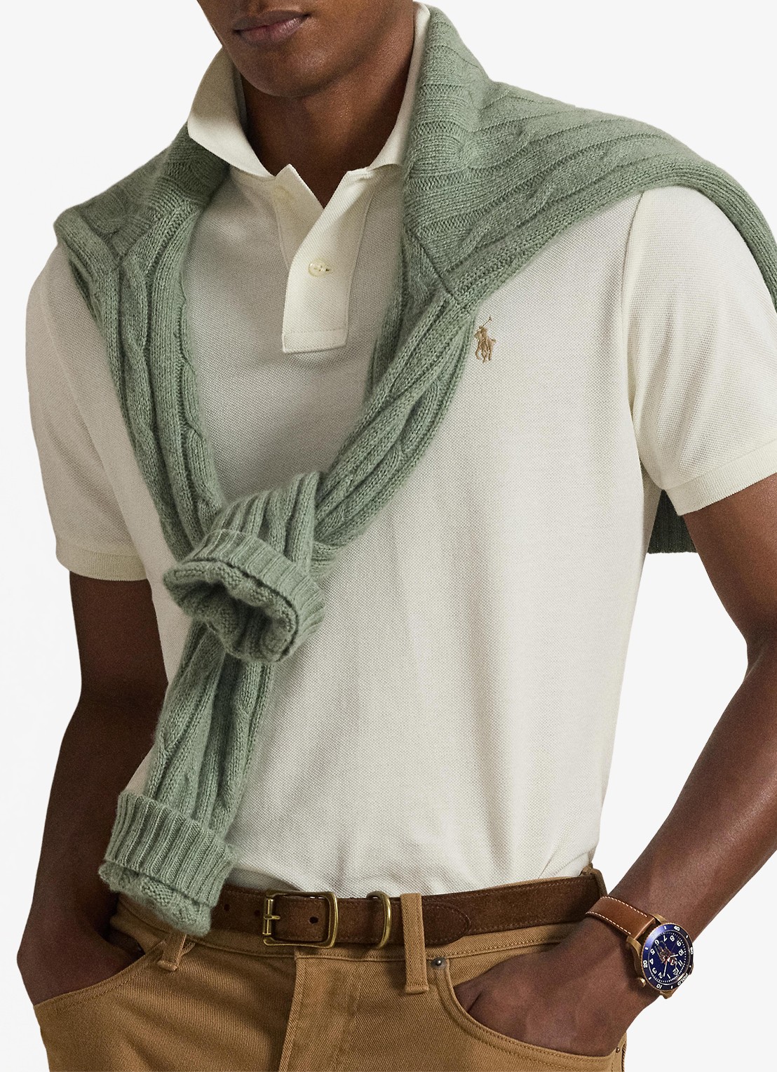 Ralph Lauren Het iconische mesh Polo-shirt - detail 7 parchment cream / beige