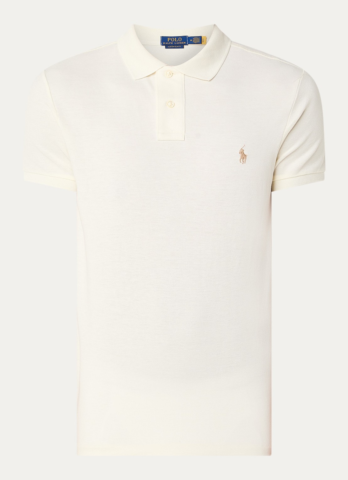 Ralph Lauren Het iconische mesh Polo-shirt - voorkant 3 parchment cream / beige