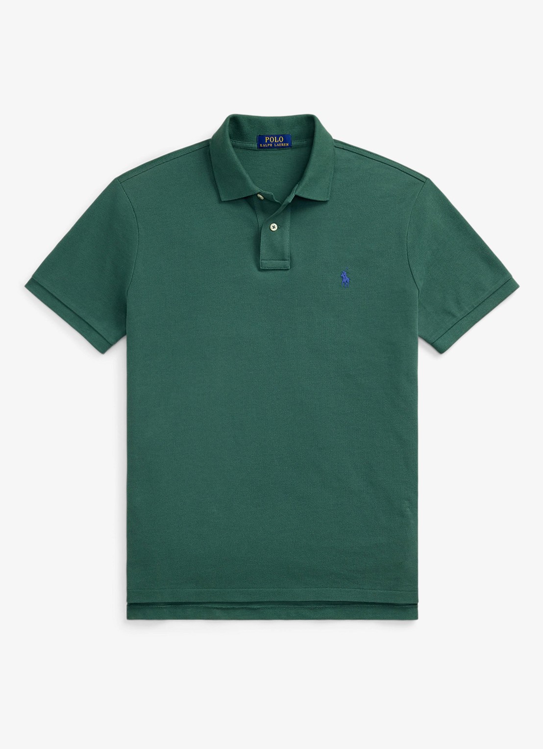 Ralph Lauren Het iconische mesh Polo-shirt - voorkant washed forest / donkergroen