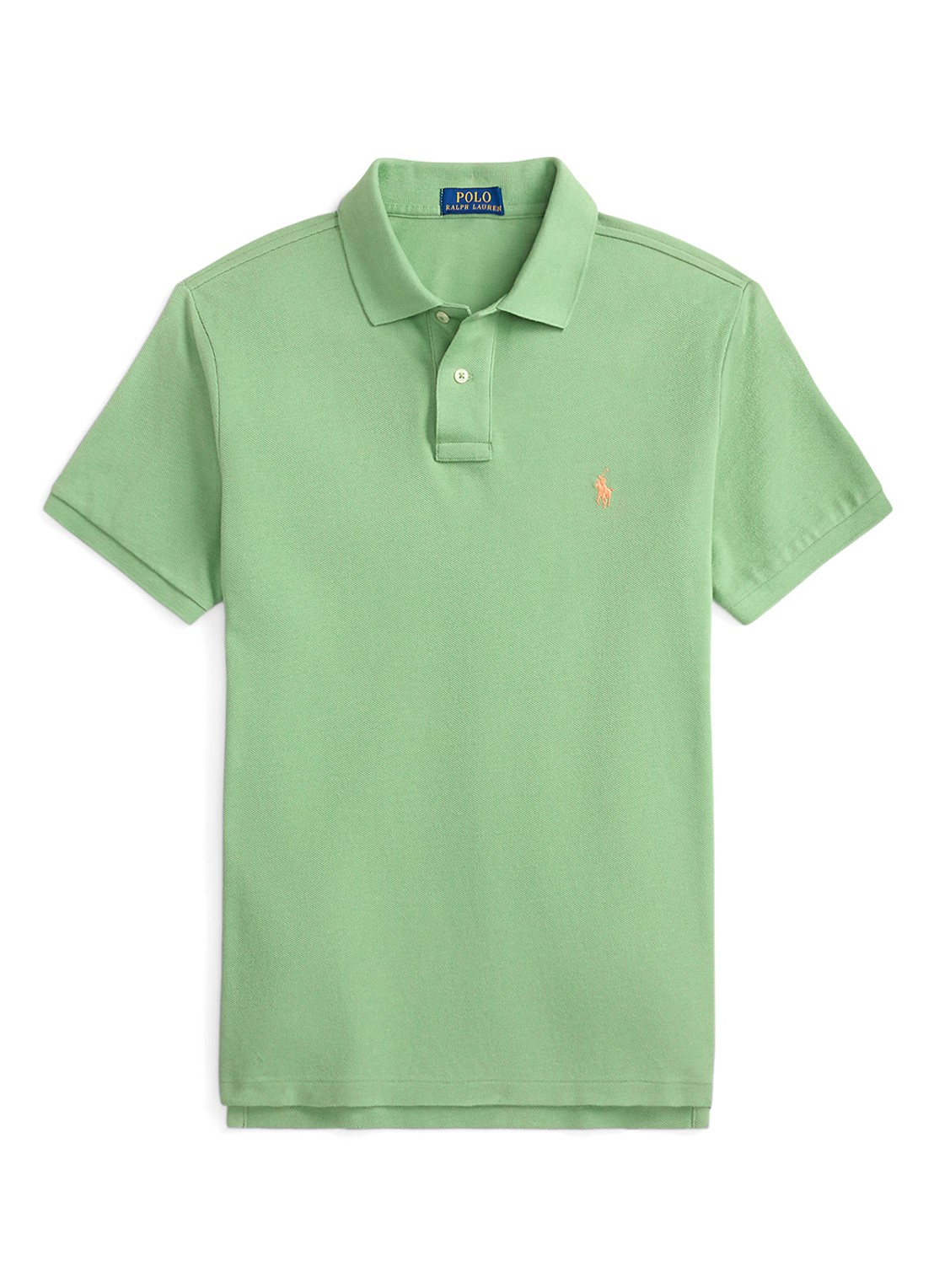Ralph Lauren Het iconische mesh Polo-shirt - voorkant outback green/c2451-47x0