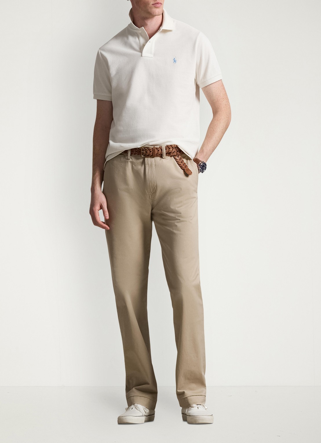 Ralph Lauren Het iconische mesh Polo-shirt - voorkant 2 antique cream/c7114-zxw3