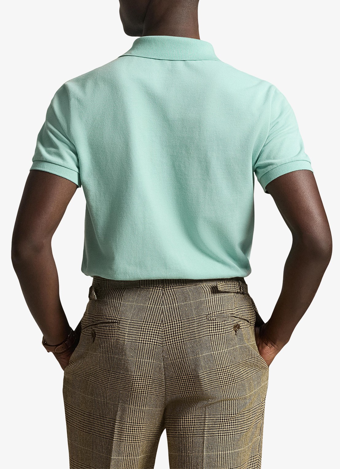 Ralph Lauren Het iconische mesh Polo-shirt - achterkant celadon/c7109-zyv9