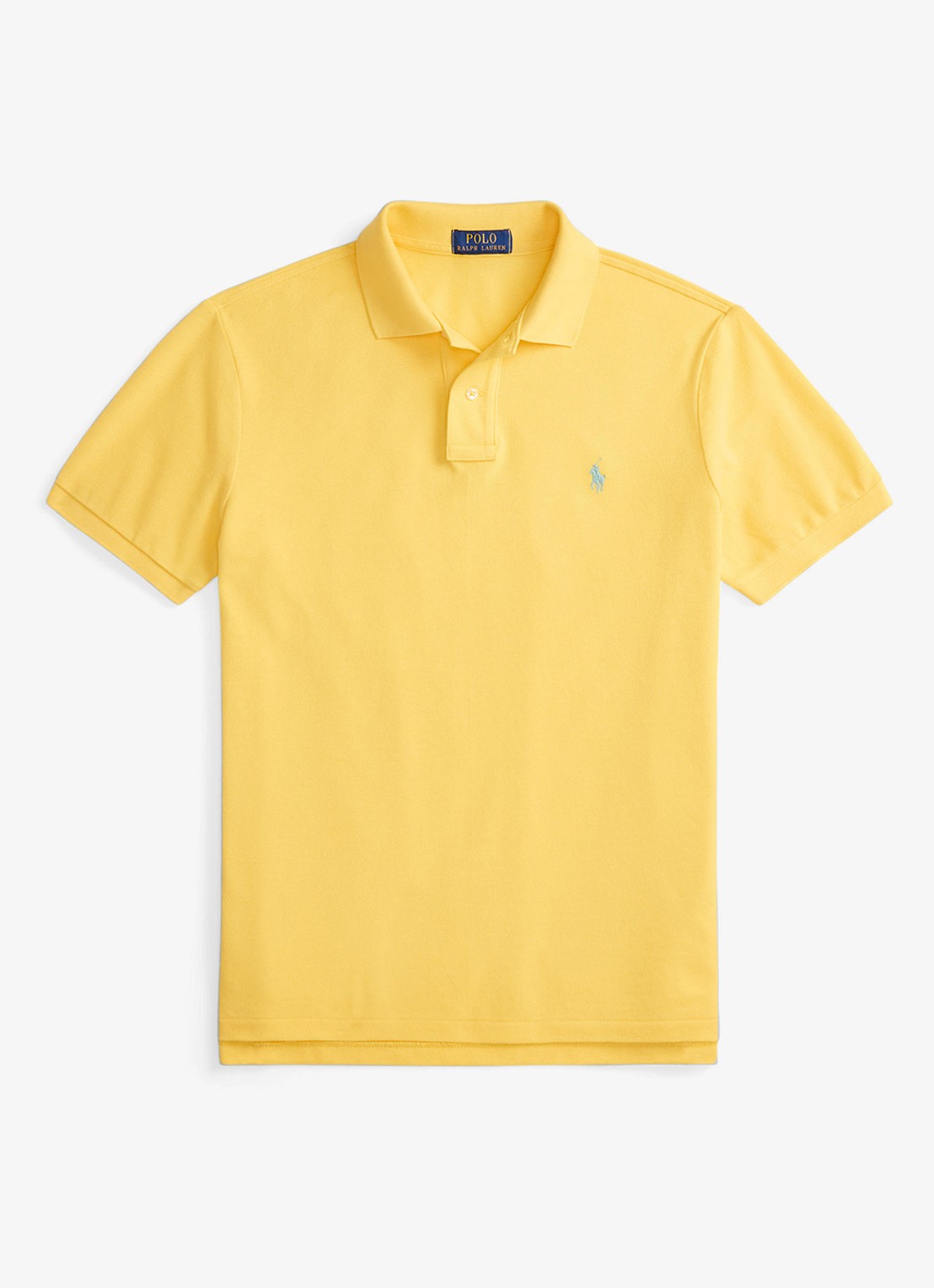 Ralph Lauren Het iconische mesh Polo-shirt - voorkant 4 sunfish yellow/c7109-zxvx