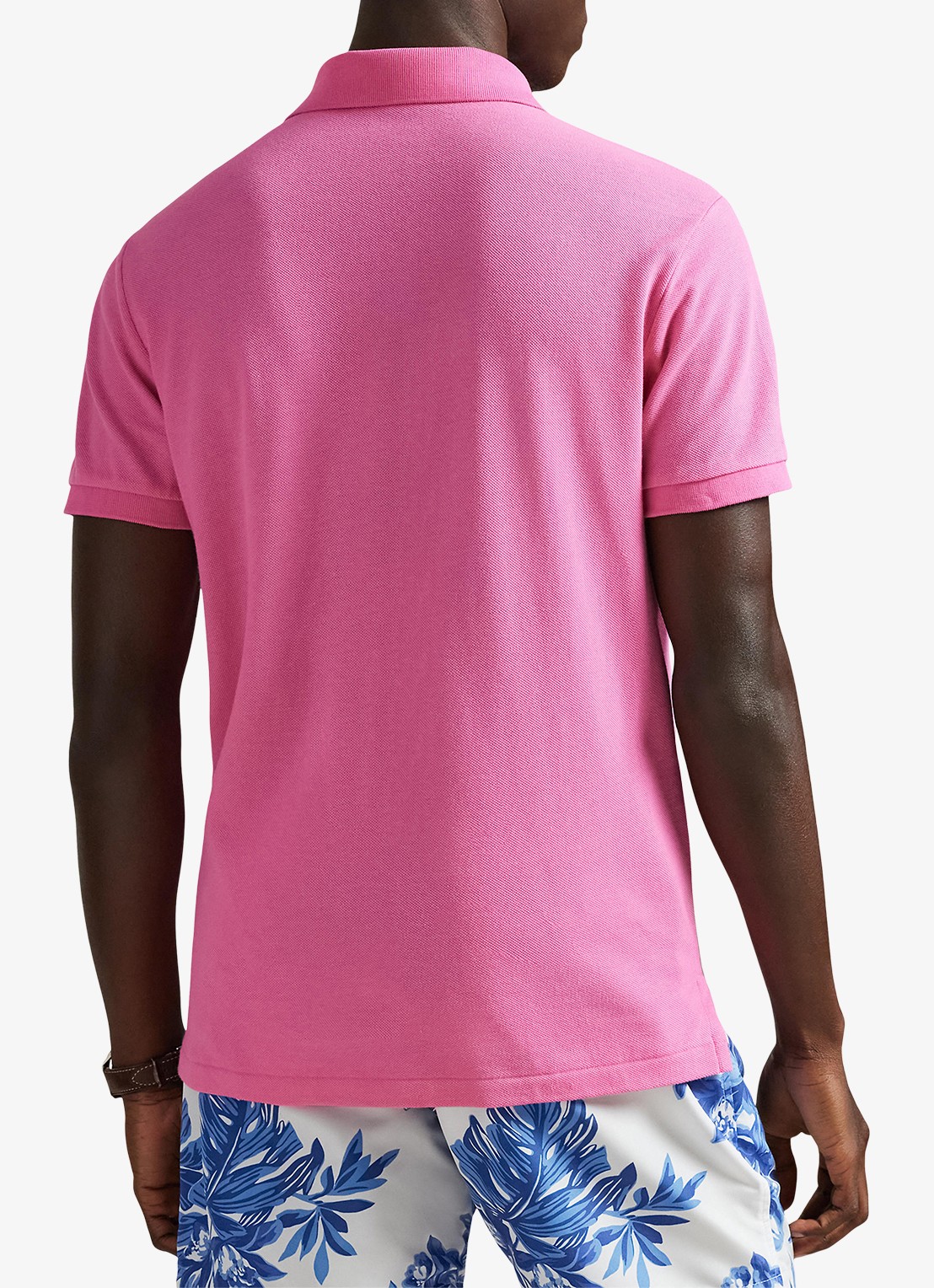 Ralph Lauren Het iconische mesh Polo-shirt - achterkant baja pink/c6995-zyvc