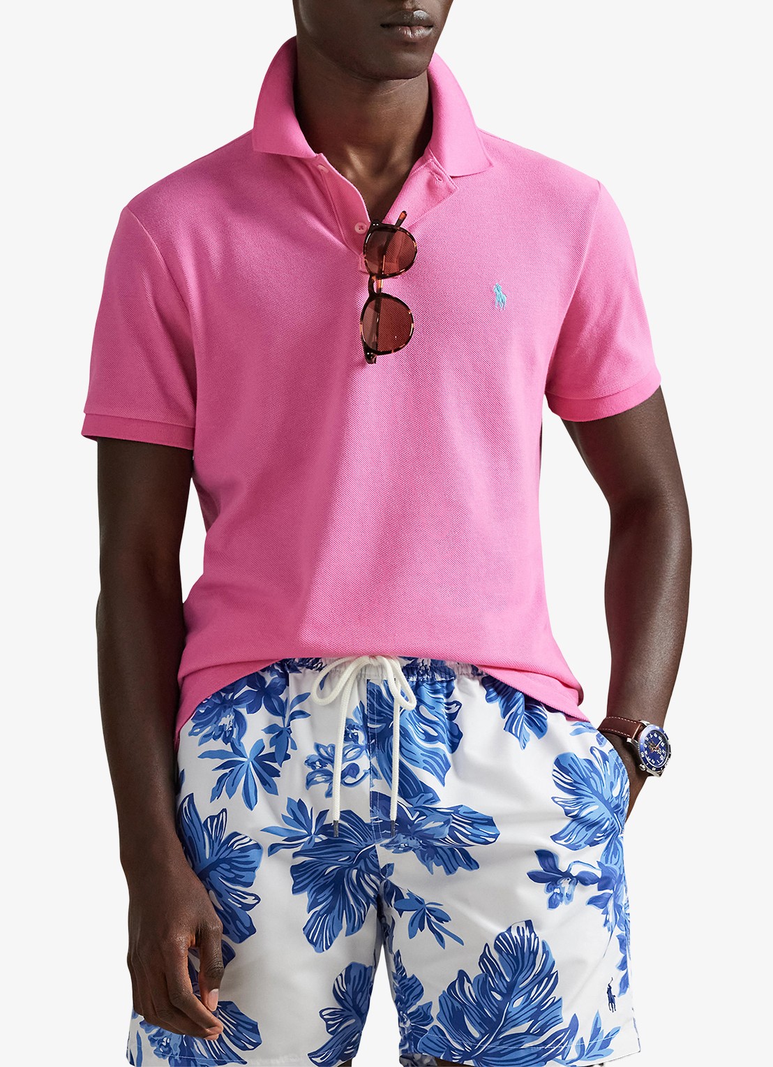 Ralph Lauren Het iconische mesh Polo-shirt - detail 4 baja pink/c6995-zyvc