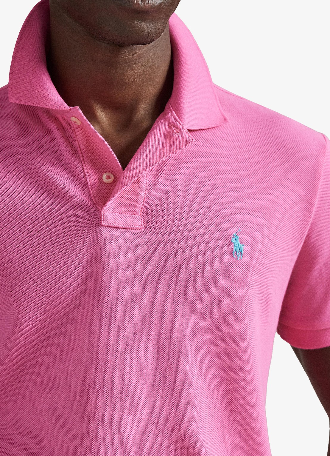 Ralph Lauren Het iconische mesh Polo-shirt - detail 5 baja pink/c6995-zyvc