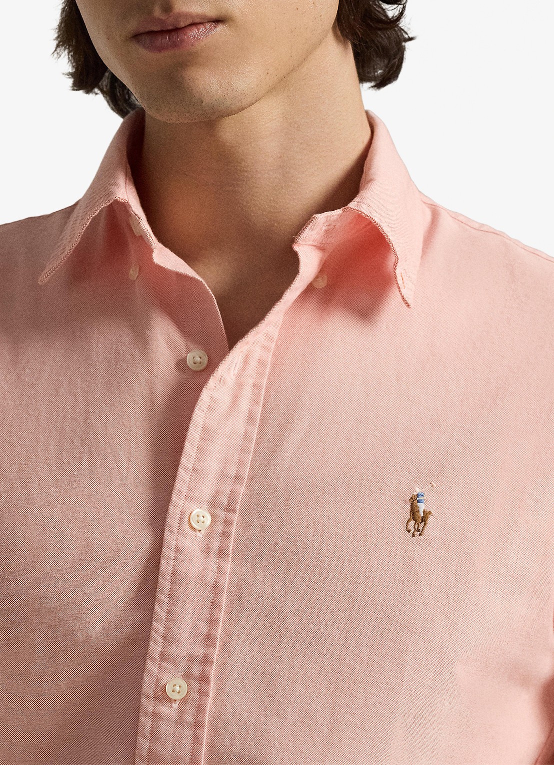 Ralph Lauren Het iconische Oxford overhemd - detail 4 peach