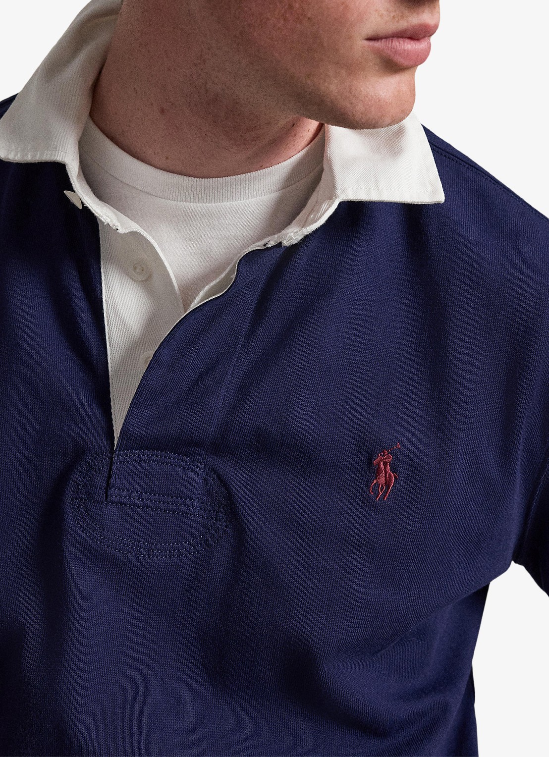 Ralph Lauren Het iconische rugbyshirt - detail 4 newport navy / donkerblauw
