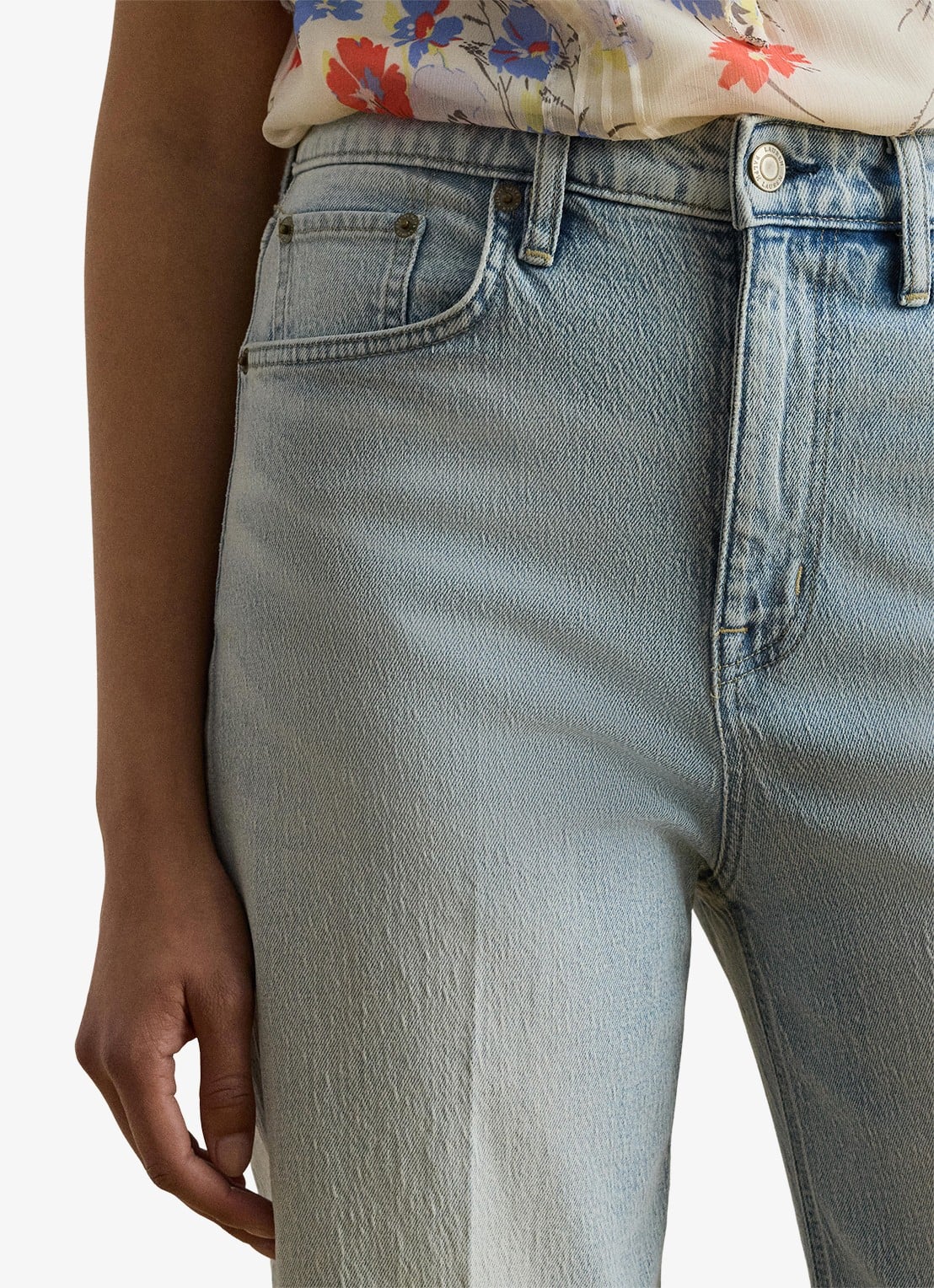 Ralph Lauren High waist bootcut jeans met lichte wassing - detail 5 arilee wash