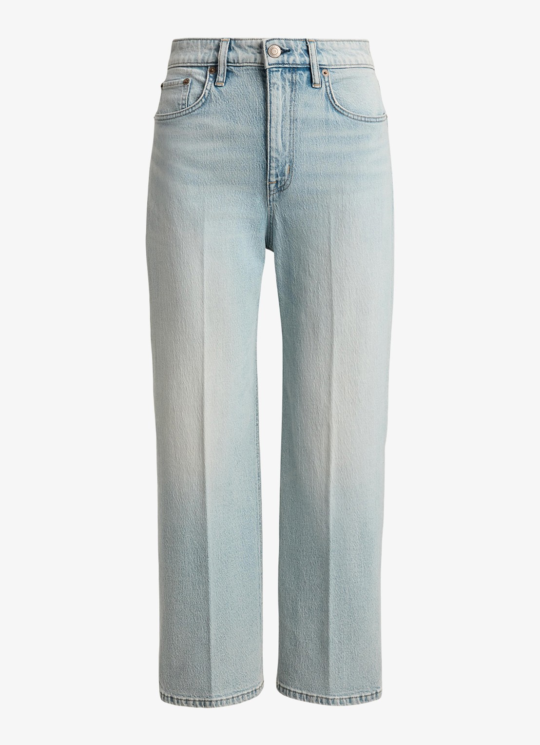 Ralph Lauren High waist bootcut jeans met lichte wassing - voorkant 2 arilee wash