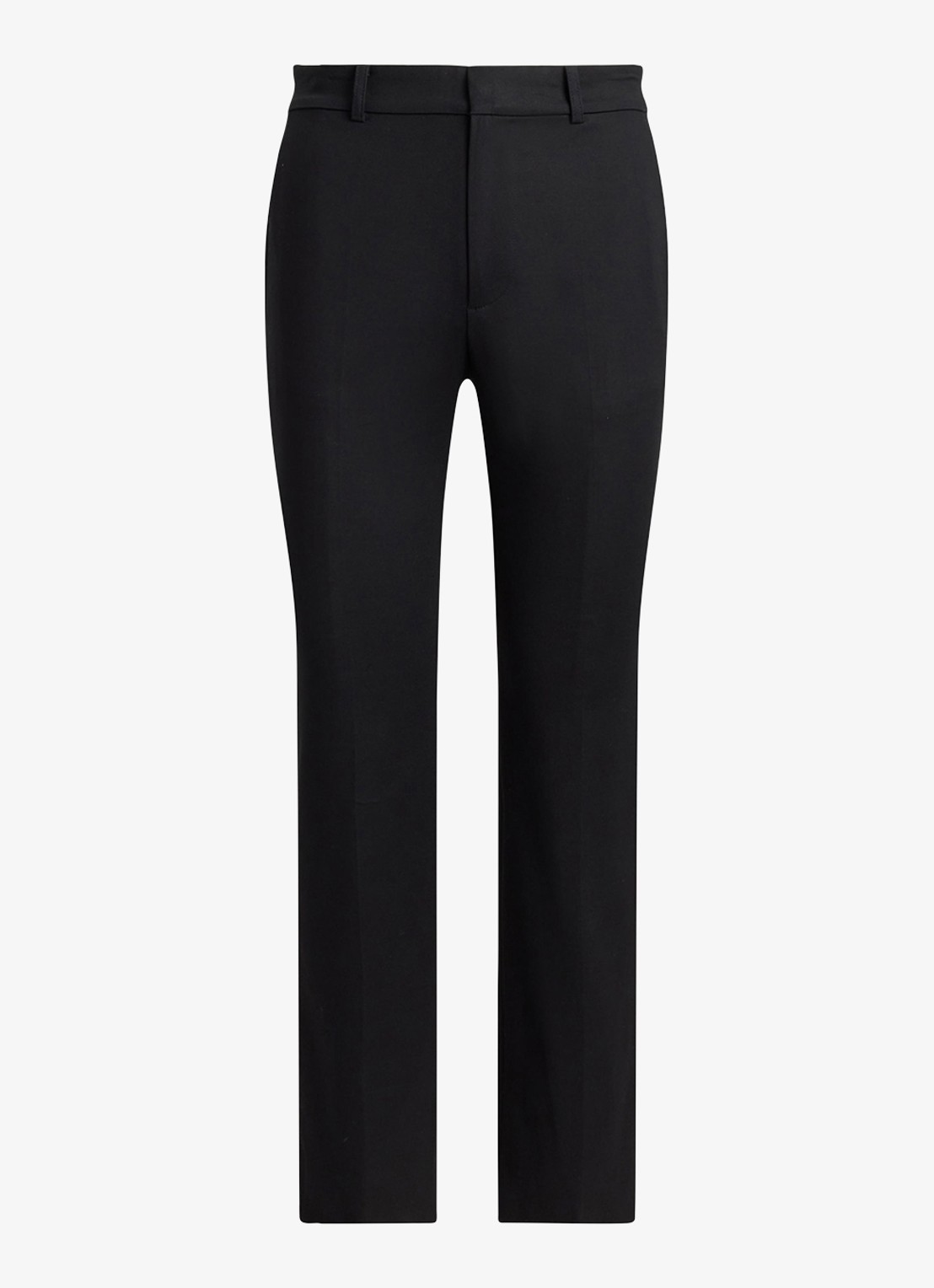 Ralph Lauren High waist slim fit pantalon met steekzakken - voorkant zwart