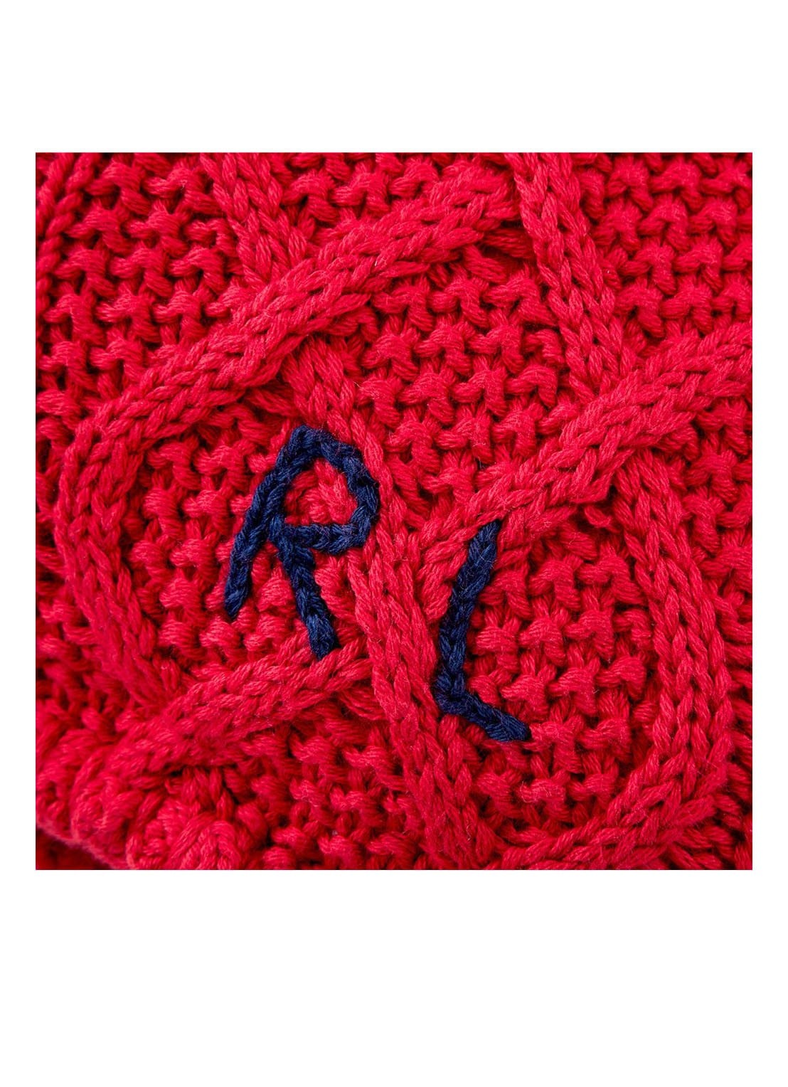 Ralph Lauren Highland sierkussenhoes 50 x 50 cm - detail 4 rood