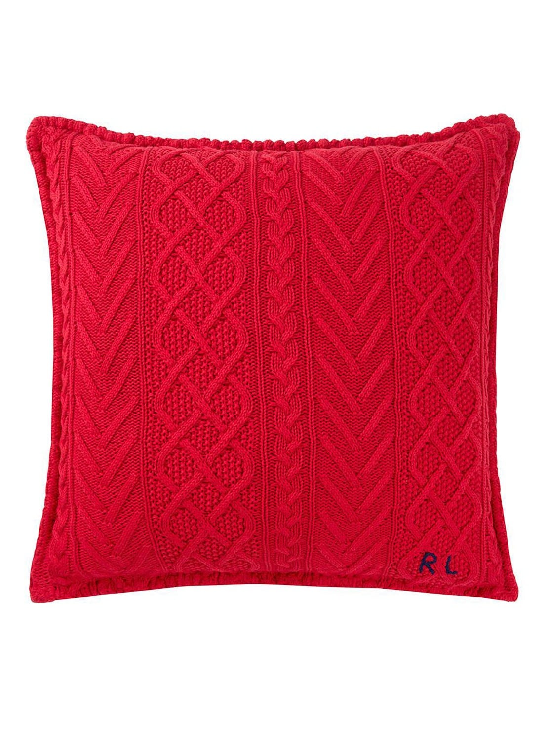Ralph Lauren Highland sierkussenhoes 50 x 50 cm - voorkant 2 rood