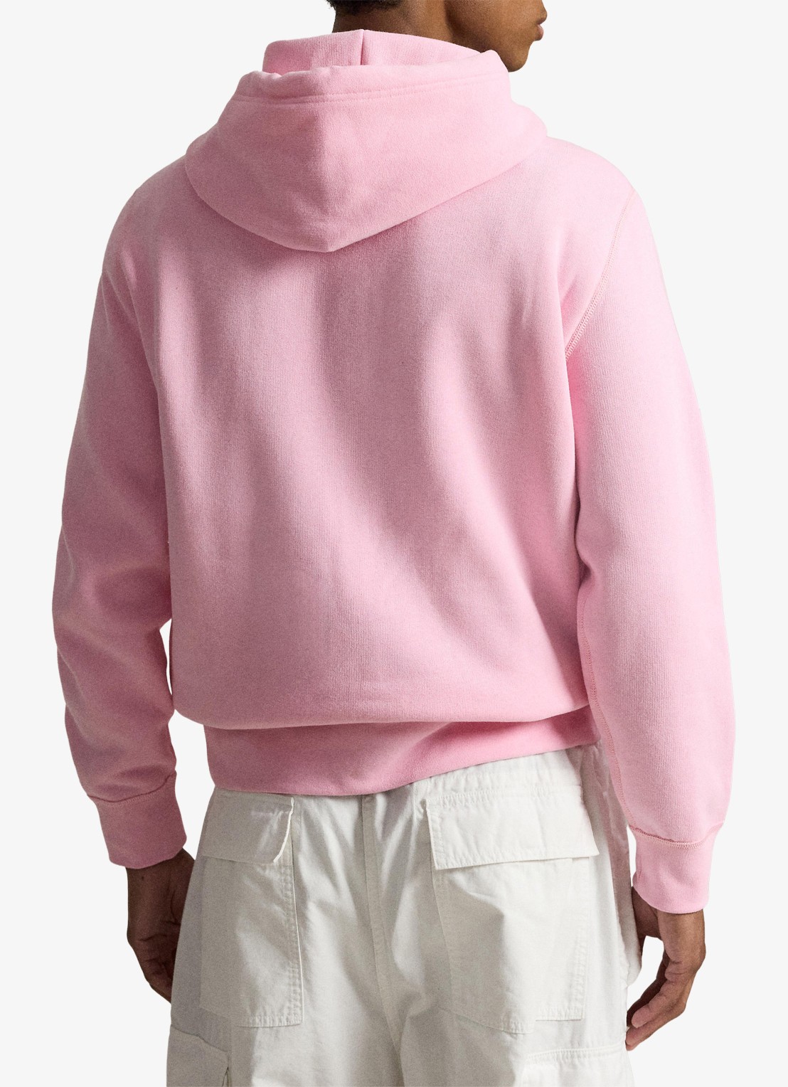 Ralph Lauren Hoodie met kangoeroezak en logo - achterkant 5 carmel pink / roze