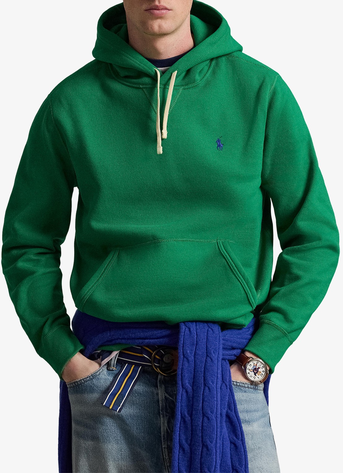 Ralph Lauren Hoodie met kangoeroezak en logo - detail 2 billiard