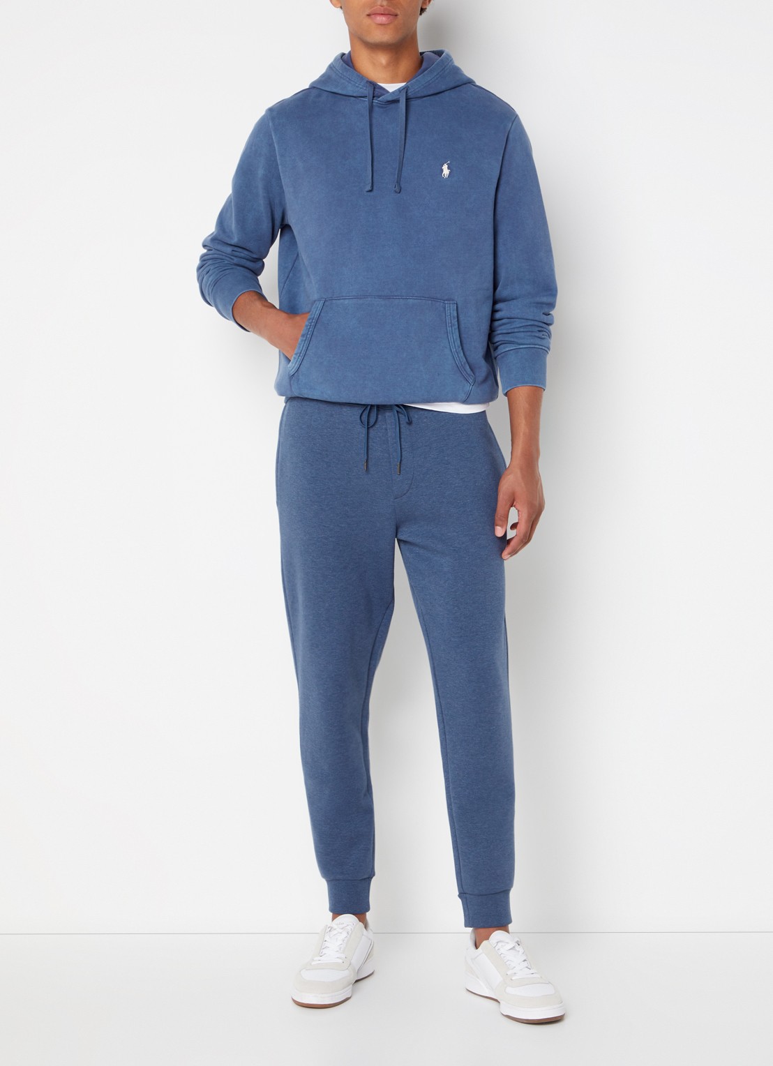 Ralph Lauren Hoodie met kangoeroezak - voorkant 2 light navy