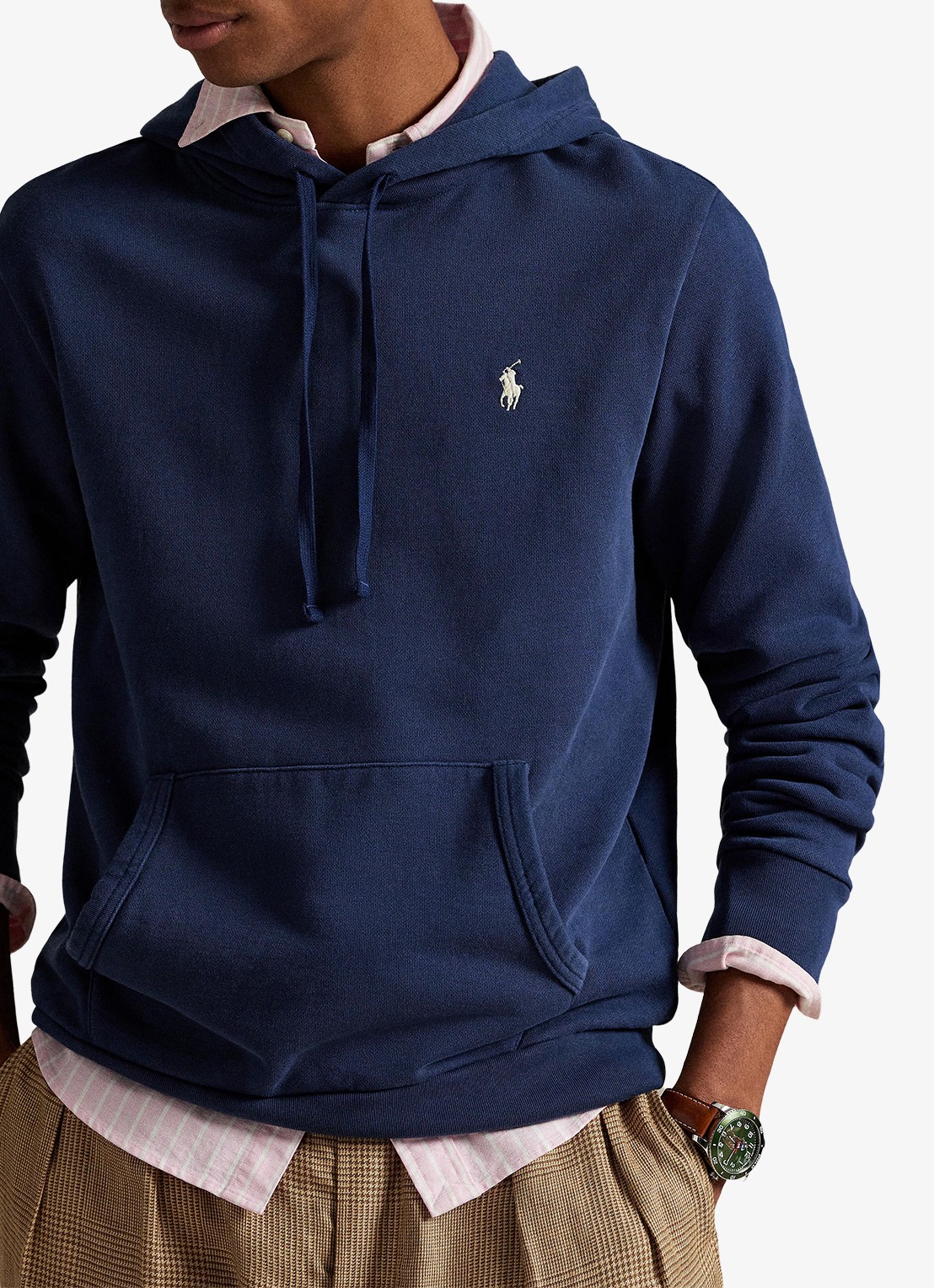 Ralph Lauren Hoodie met kangoeroezak - detail 5 cruise navy / donkerblauw