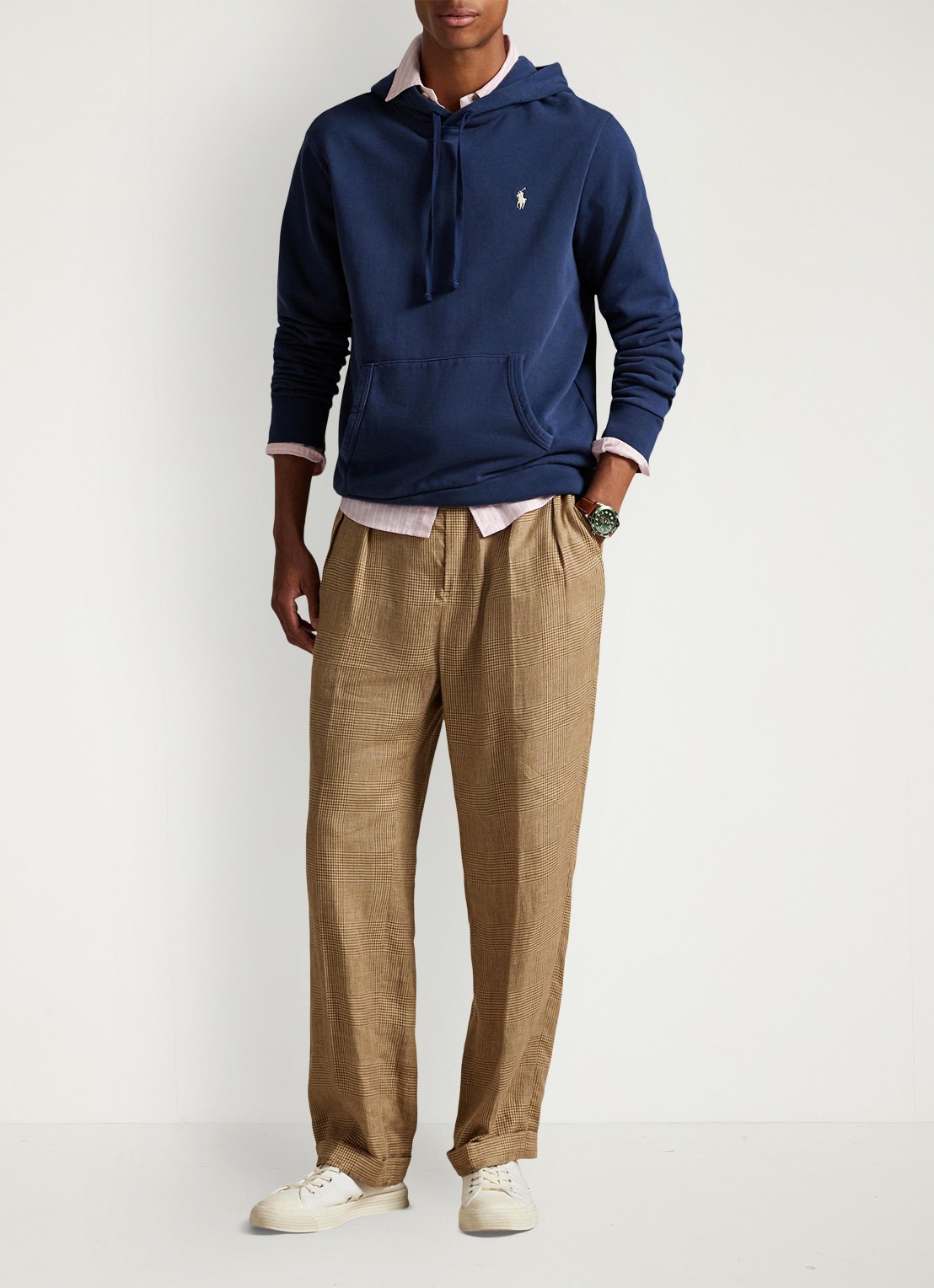 Ralph Lauren Hoodie met kangoeroezak - voorkant 3 cruise navy / donkerblauw