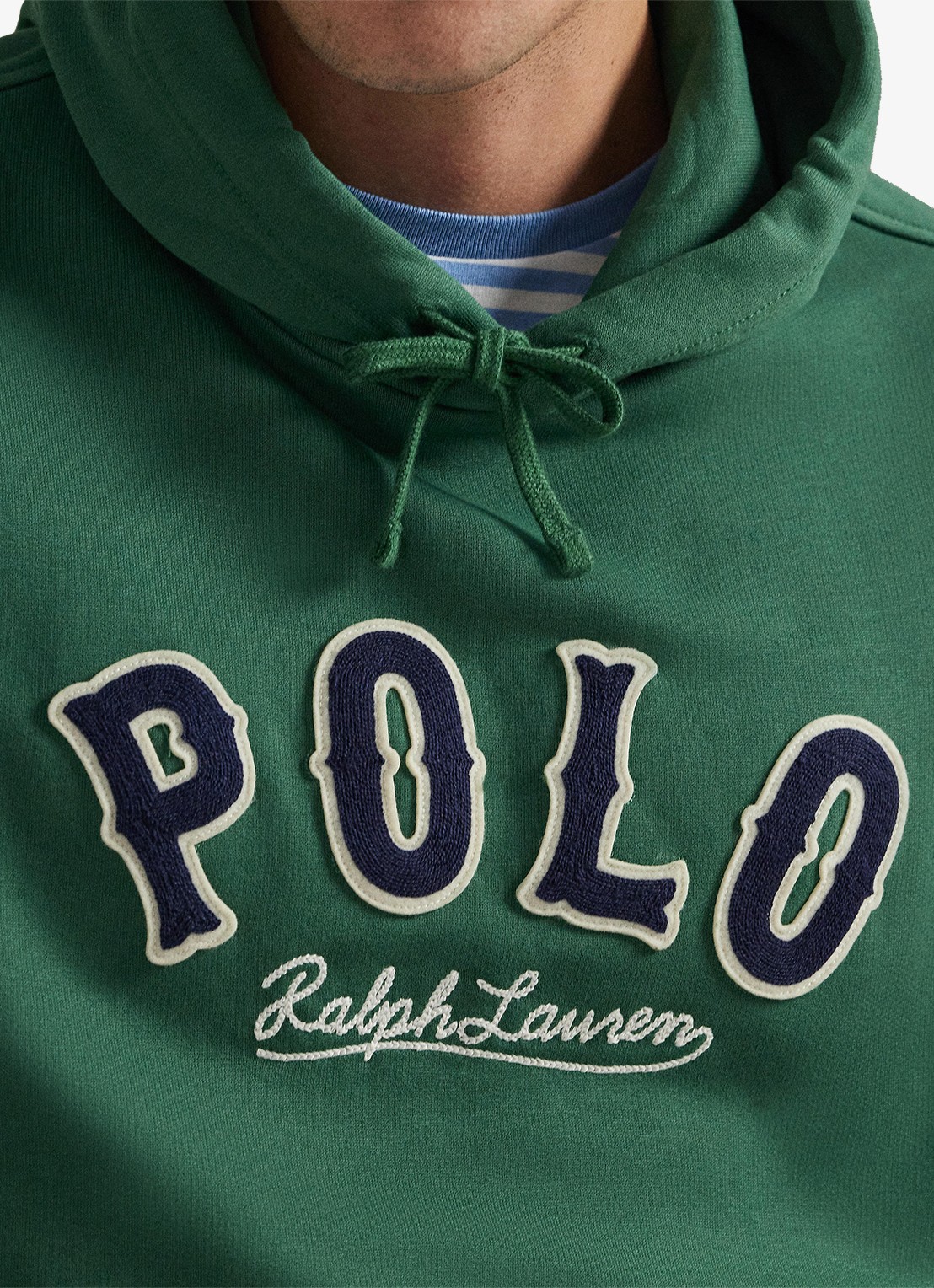 Ralph Lauren Hoodie met logo - detail 5 verano green / groen