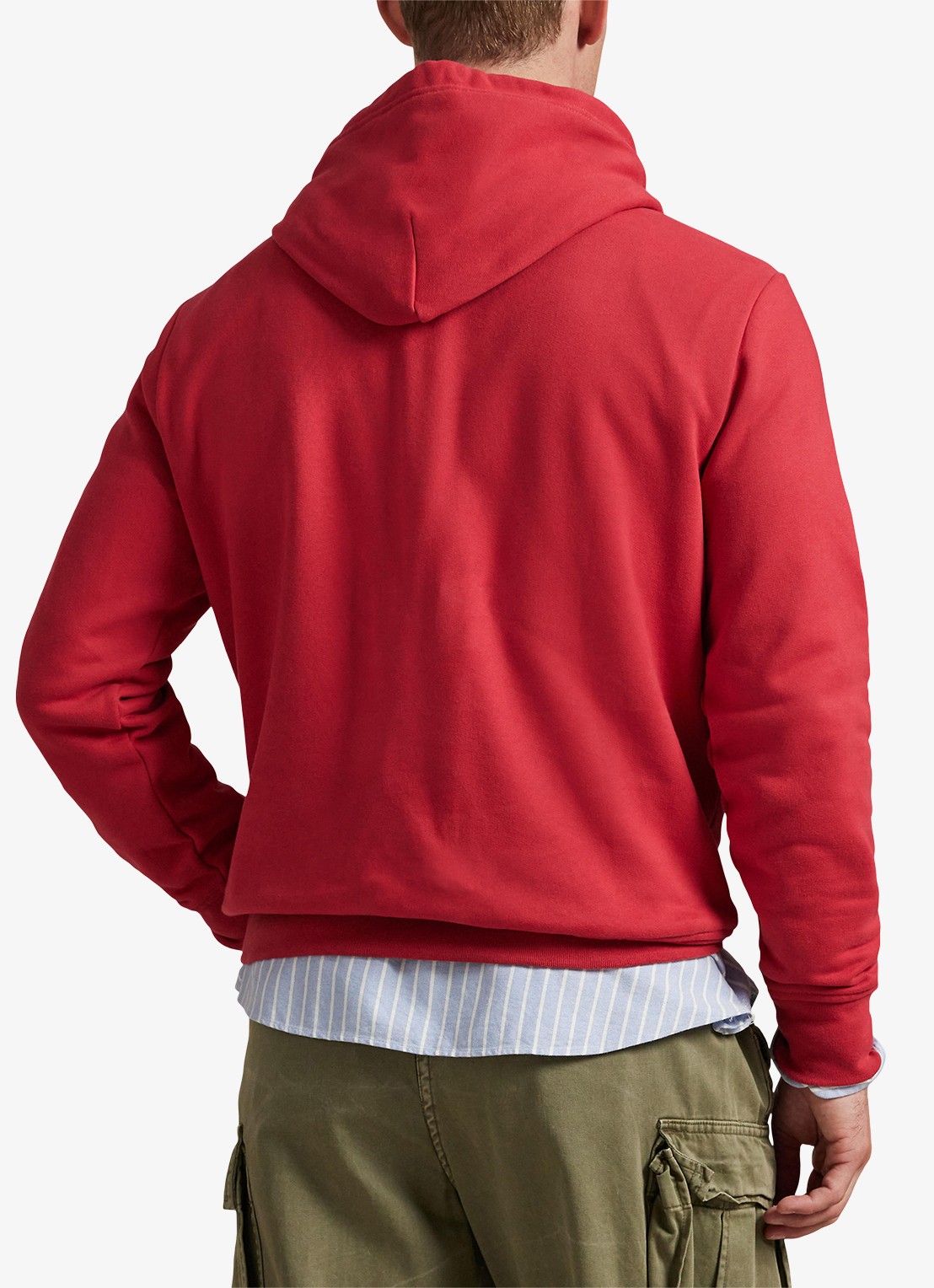 Ralph Lauren Hoodie met logo - achterkant 3 sunrise red / rood