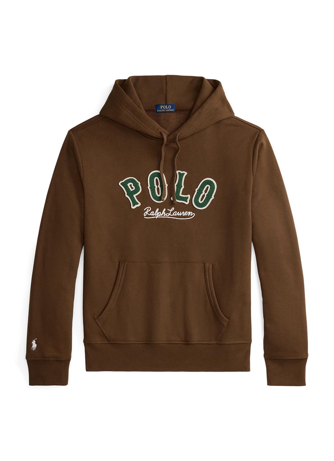 Ralph Lauren Hoodie met logo - voorkant 3 york brown / bruin