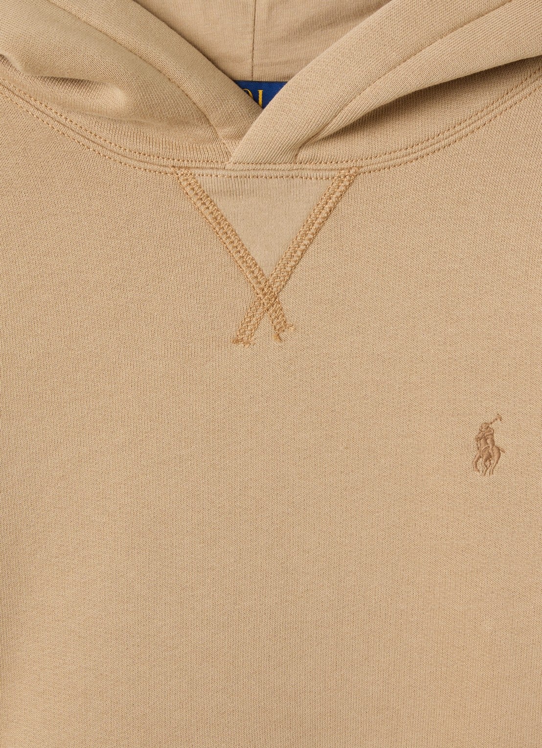 Ralph Lauren Hoodie met logoborduring - detail 4 khaki