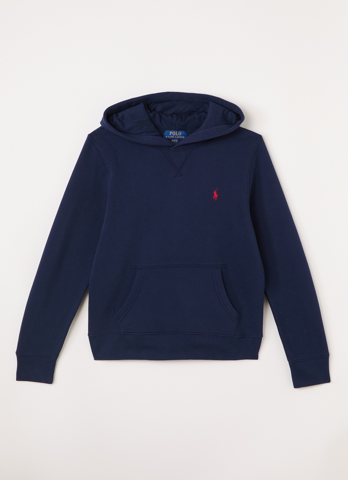 Ralph Lauren Hoodie met logoborduring - voorkant donkerblauw
