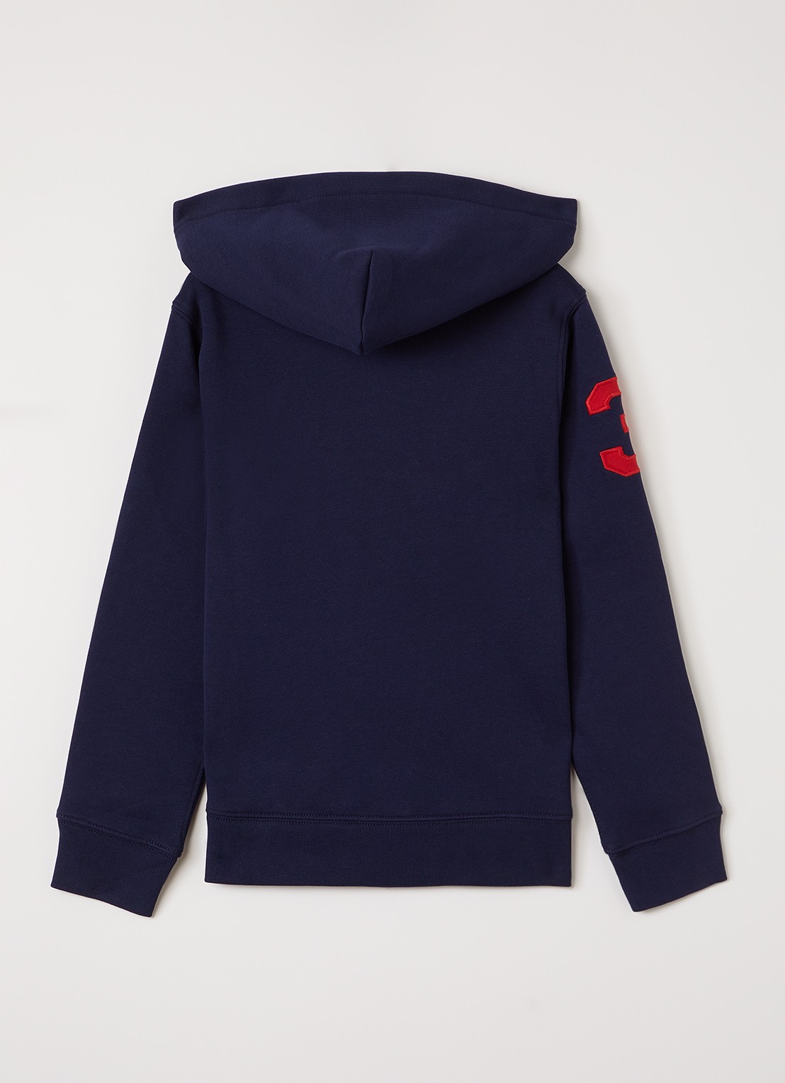 Ralph Lauren Hoodie met logoborduring - voorkant 3 donkerblauw