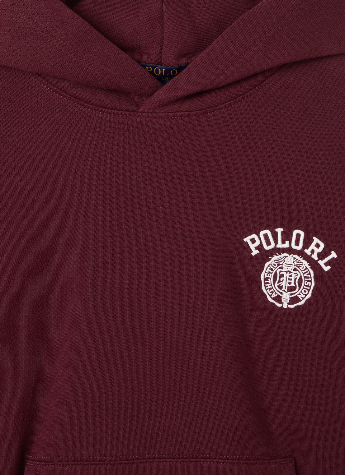 Ralph Lauren Hoodie met logoborduring - detail 2 bordeauxrood