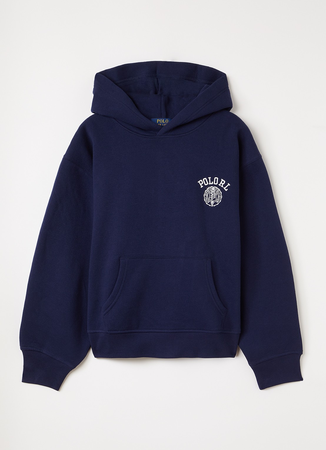 Ralph Lauren Hoodie met logoborduring - voorkant donkerblauw