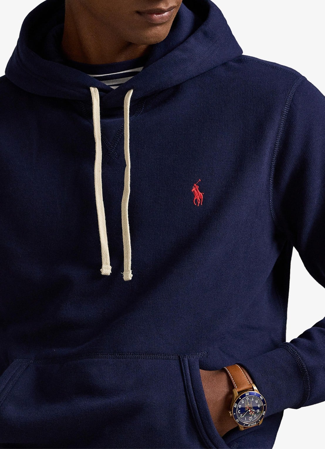 Ralph Lauren Hoodie met logoborduring - detail 5 cruise navy / blauw