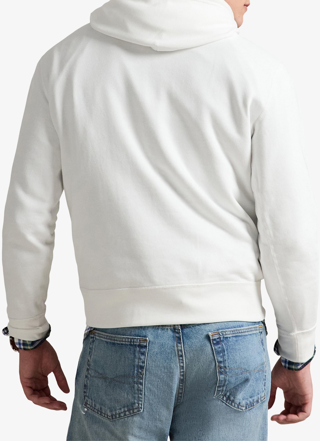 Ralph Lauren Hoodie met logoborduring - achterkant white / wit