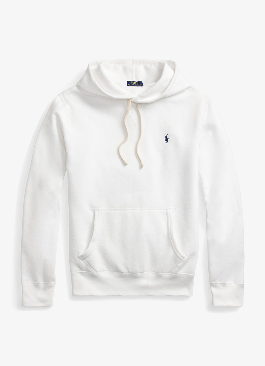 Ralph Lauren Hoodie met logoborduring - voorkant 2 white / wit