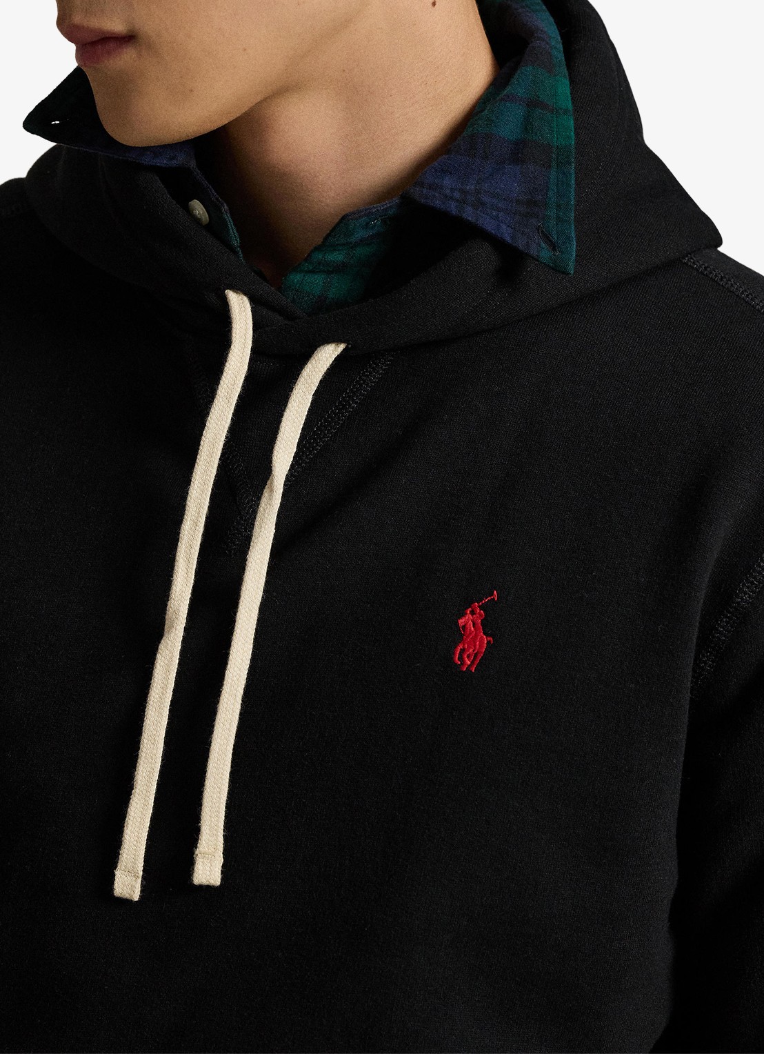 Ralph Lauren Hoodie met logoborduring - detail 5 polo black / zwart