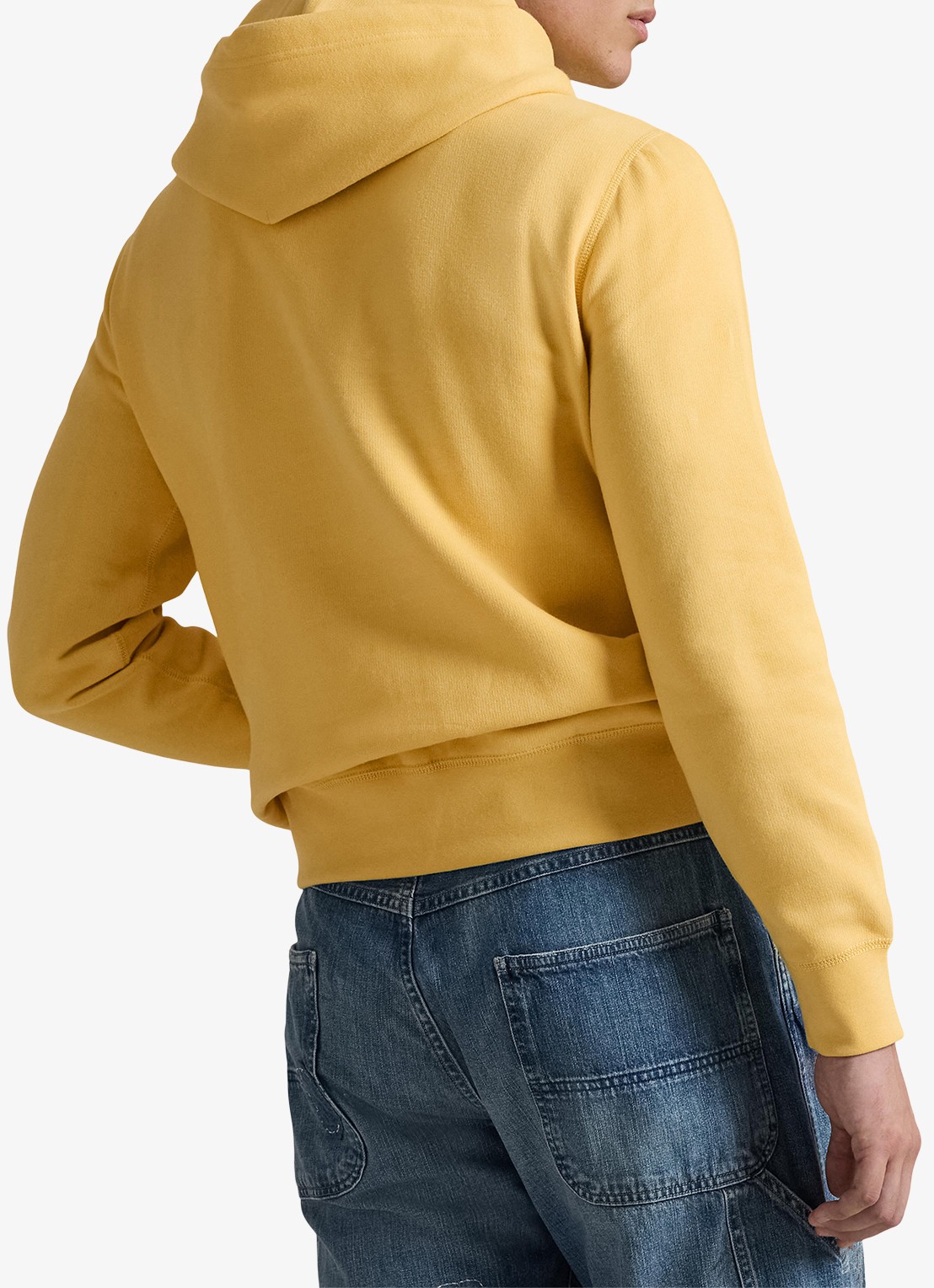 Ralph Lauren Hoodie met logoborduring - achterkant 5 corn yellow / geel
