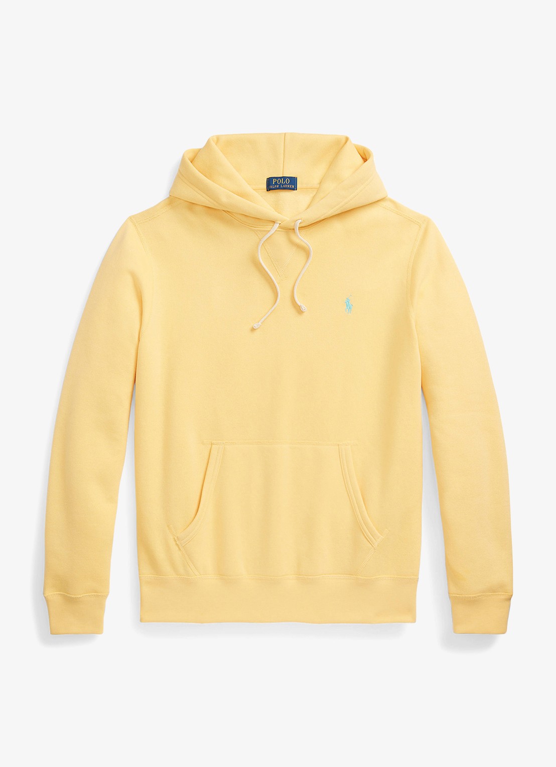 Ralph Lauren Hoodie met logoborduring - voorkant corn yellow / geel