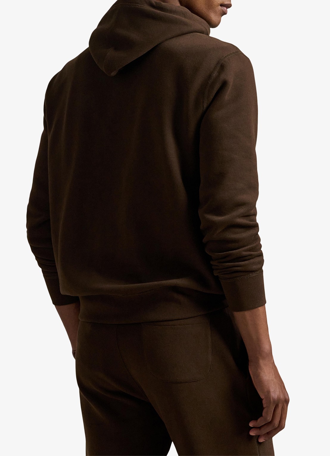 Ralph Lauren Hoodie met logoborduring - achterkant 3 nutmeg brown / bruin