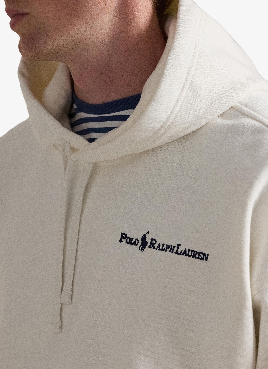 Ralph Lauren Hoodie met logoborduring - detail 5 deckwash white / wit