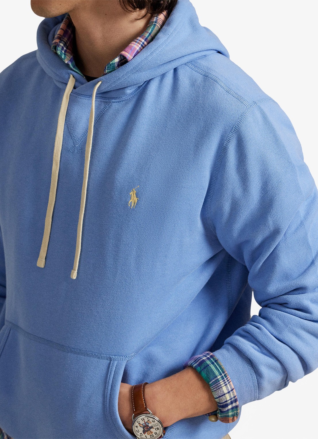 Ralph Lauren Hoodie met logoborduring - detail 3 bristol blue / blauw