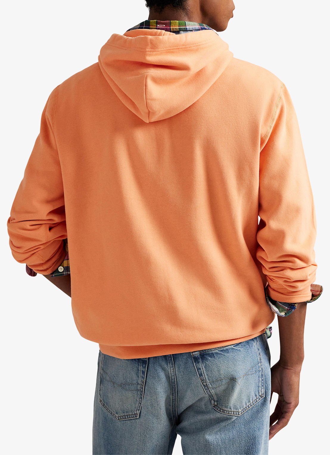 Ralph Lauren Hoodie met logoborduring - achterkant pompano orange
