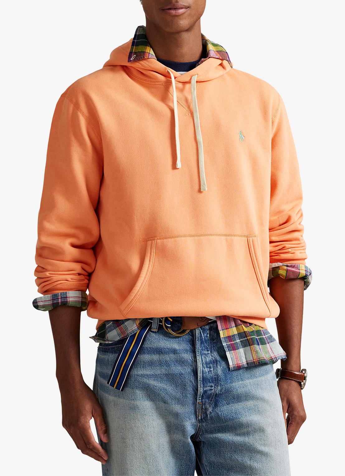 Ralph Lauren Hoodie met logoborduring - detail 2 pompano orange