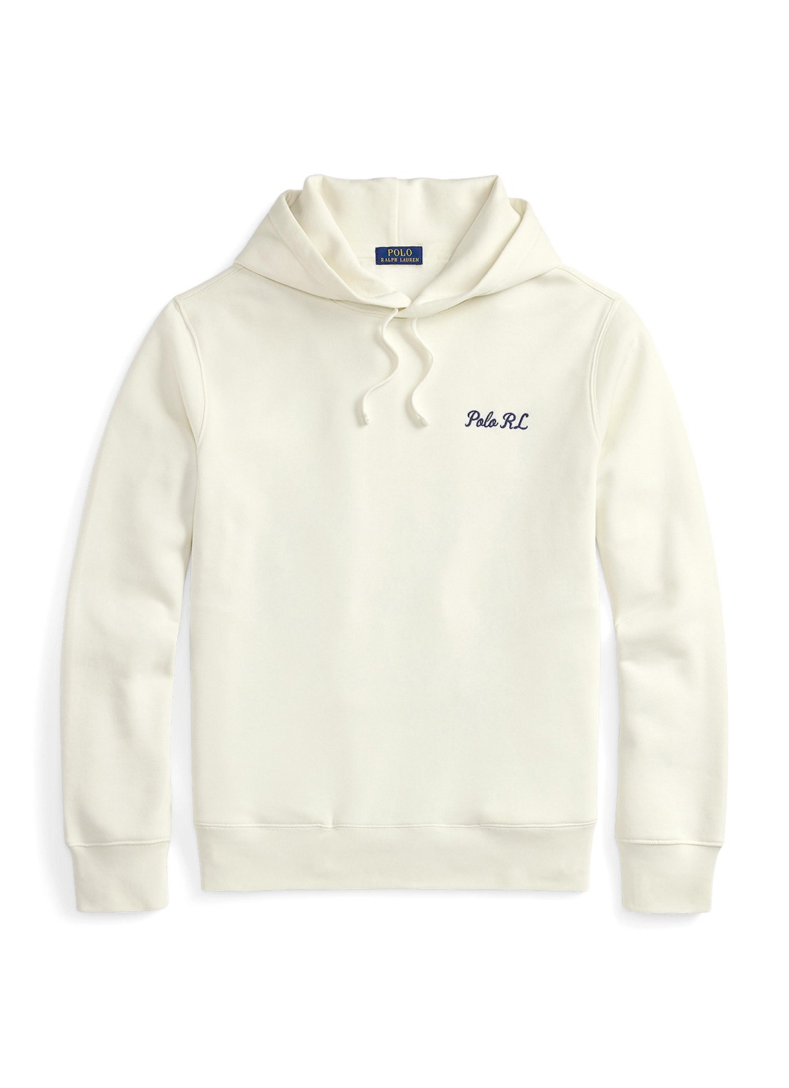 Ralph Lauren Hoodie met logoborduring - voorkant nevis / wit