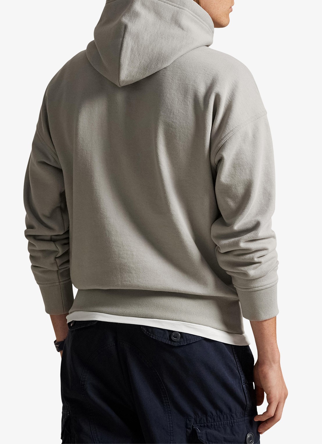Ralph Lauren Hoodie met logoborduring - achterkant grey dawn / grijs