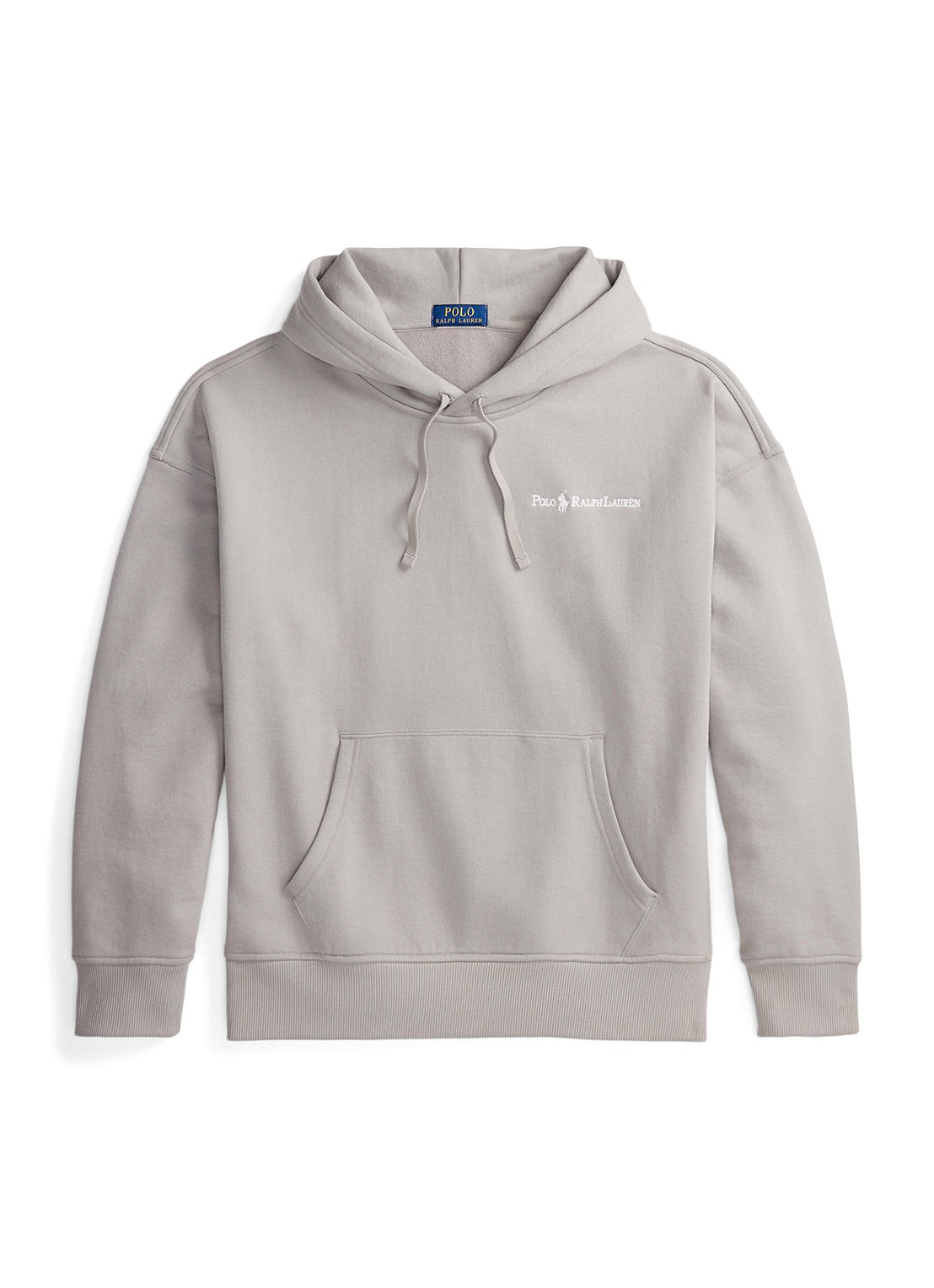 Ralph Lauren Hoodie met logoborduring - voorkant 2 grey dawn / grijs