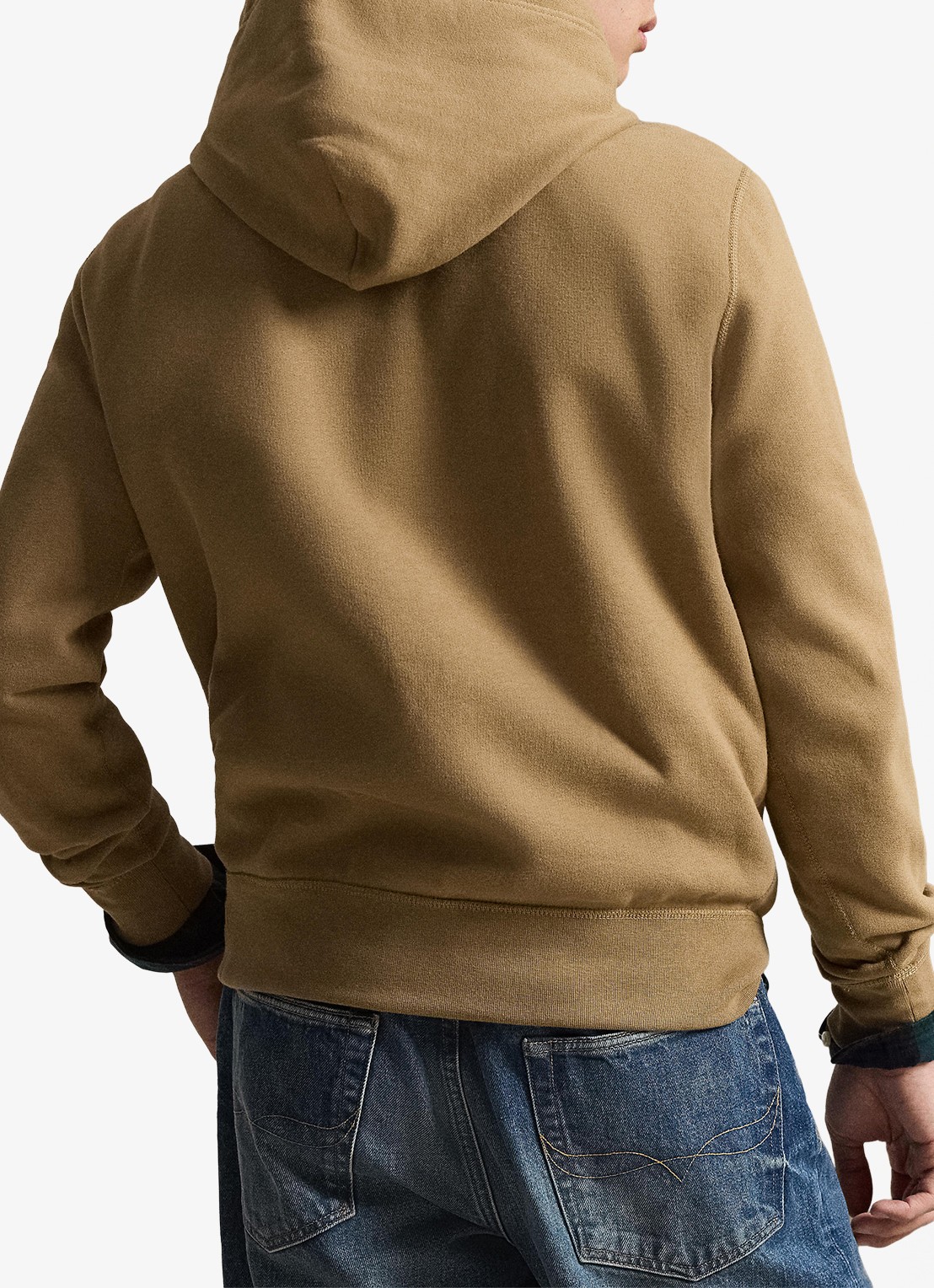Ralph Lauren Hoodie met logoborduring - achterkant new tan