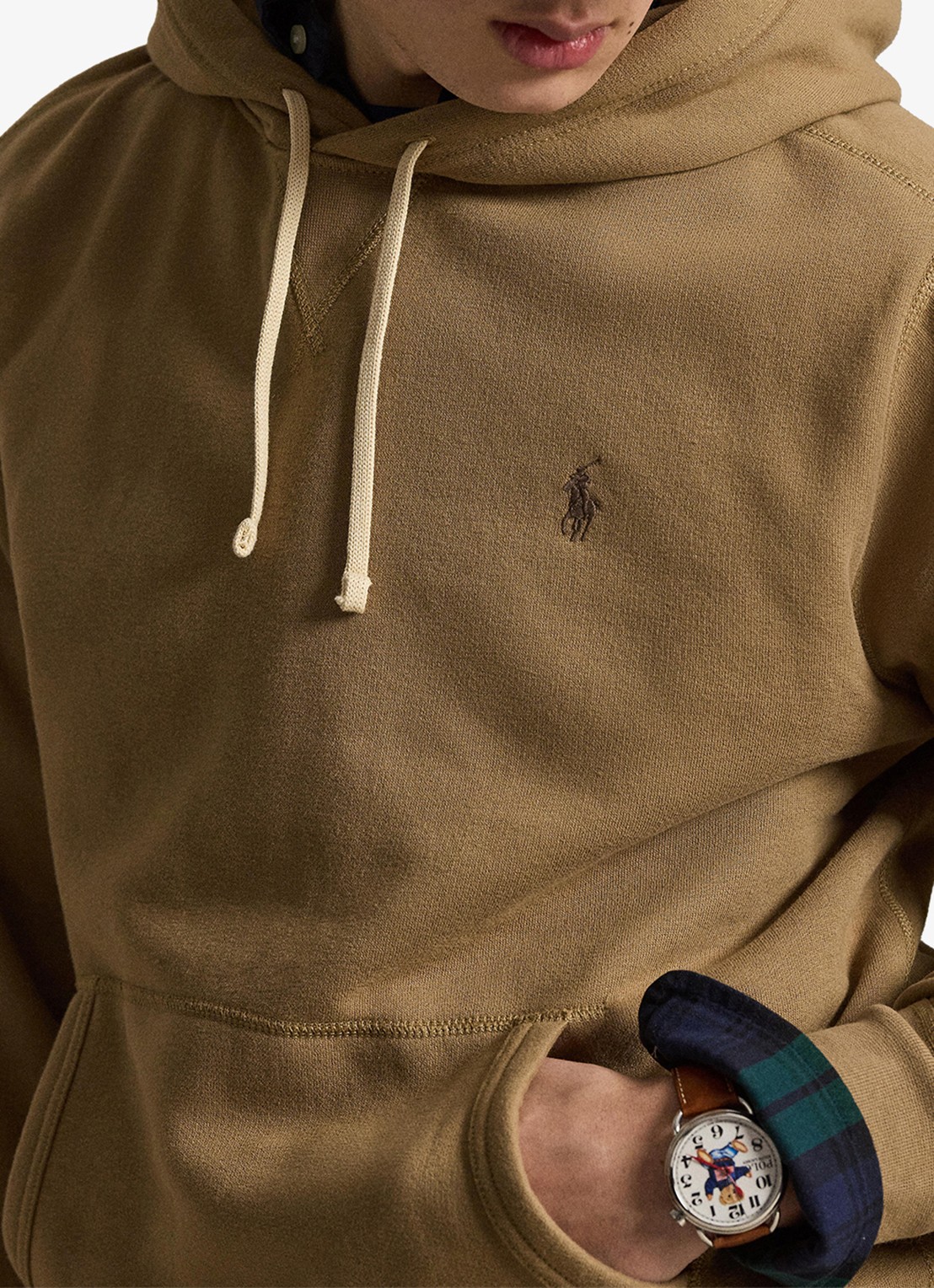 Ralph Lauren Hoodie met logoborduring - detail 5 new tan