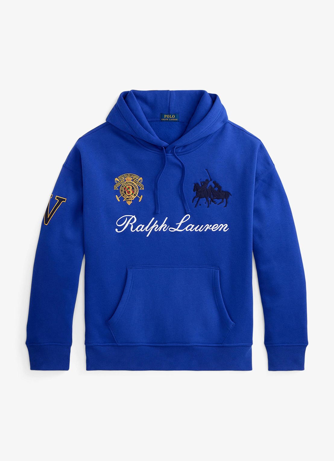 Ralph Lauren Hoodie met logoborduring - voorkant 2 new sapphire-2zi3