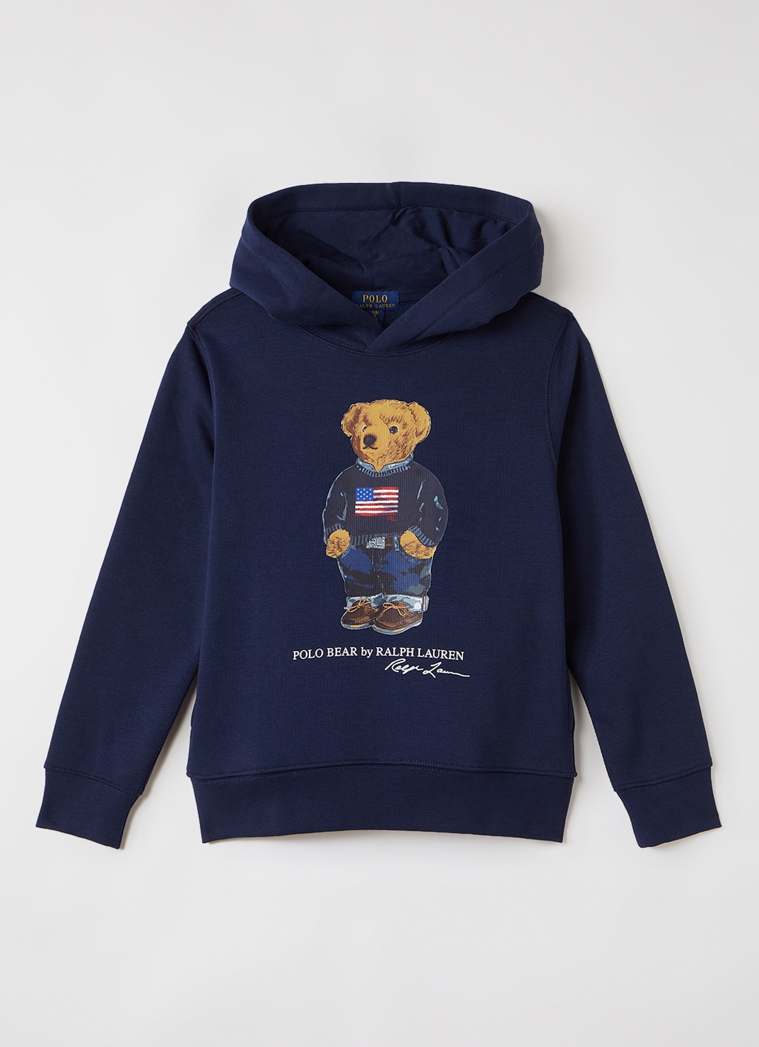 Ralph Lauren Hoodie met logoprint - voorkant 2 donkerblauw